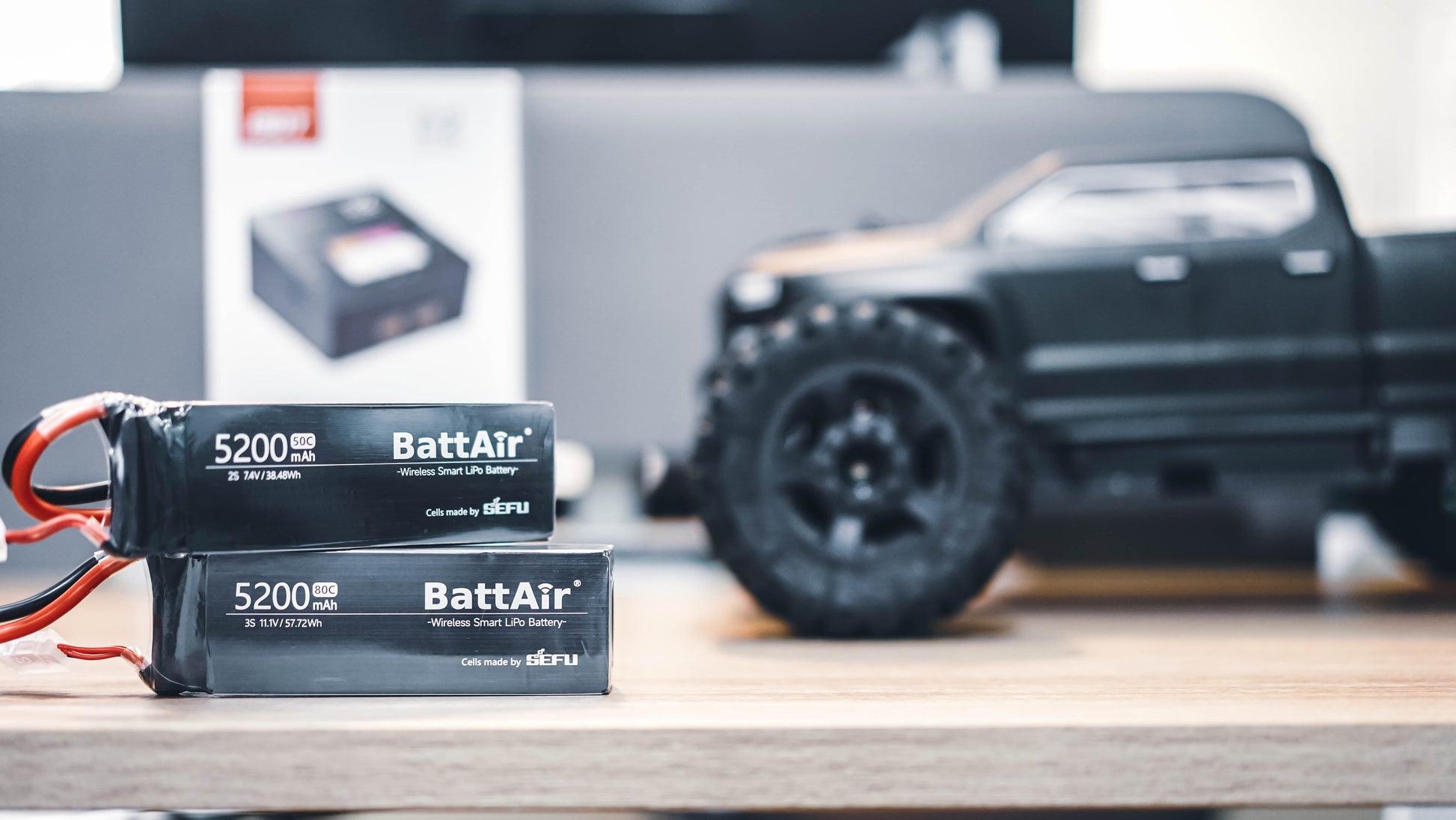 ISDT BattAir Smart Battery for RC Car, 2S 5200mAh 80C for RC Plane (1 Pack) ISDT