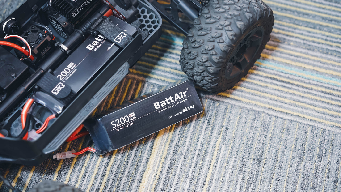 ISDT BattAir Smart Battery for RC Car, 3S 5200mAh 80C for RC Plane (1 Pack) ISDT