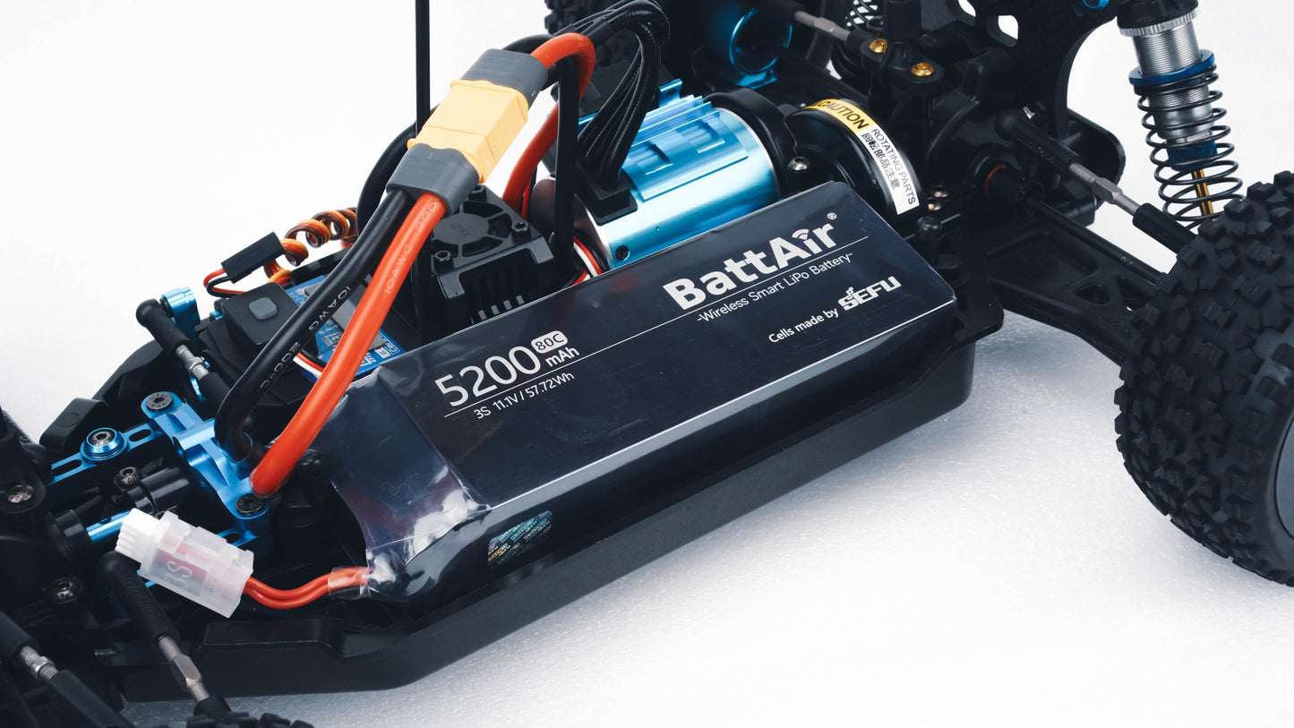 ISDT BattAir Smart Battery for RC Car, 3S 5200mAh 80C for RC Plane (1 Pack) ISDT