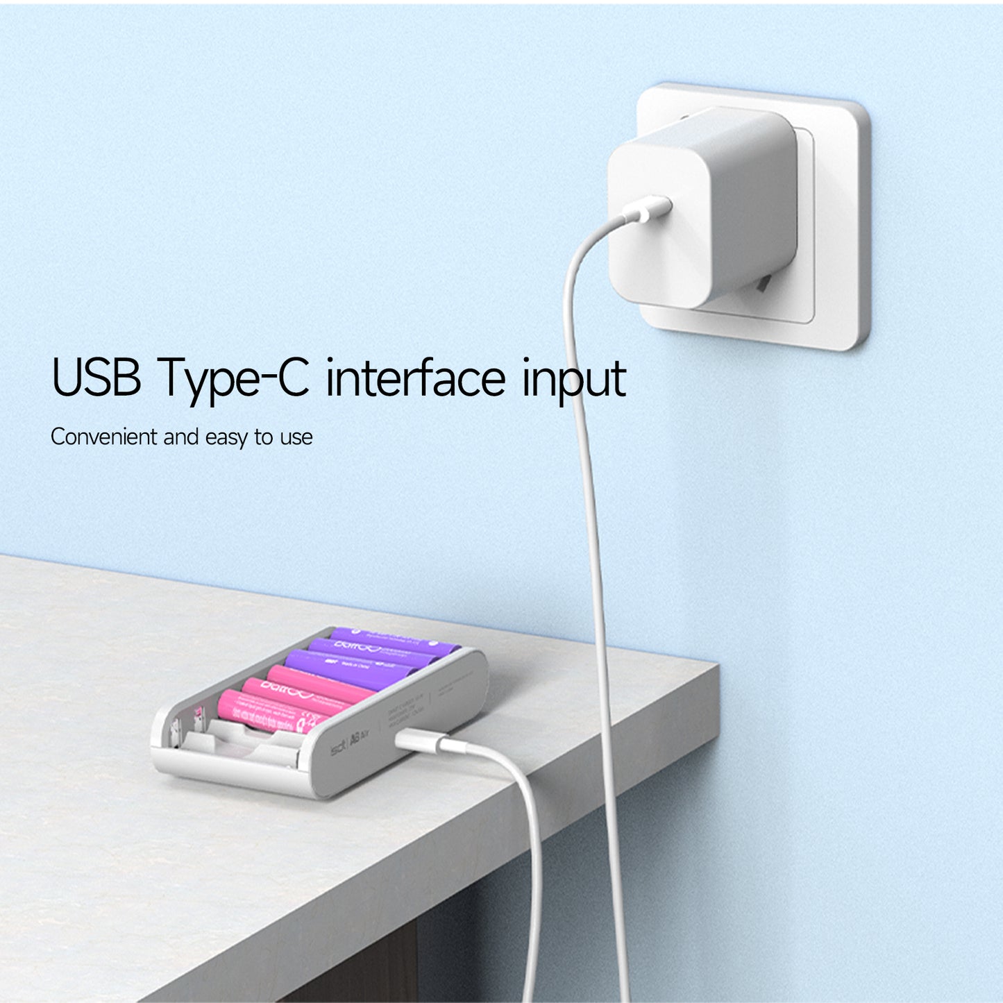 A8 Air Battery Charger,8-Slot Speedy Smart Battery Fast Charger with Bluetooth Function,Discharge Protect Function Rechargeable Battery Charger for AA AAA ISDT
