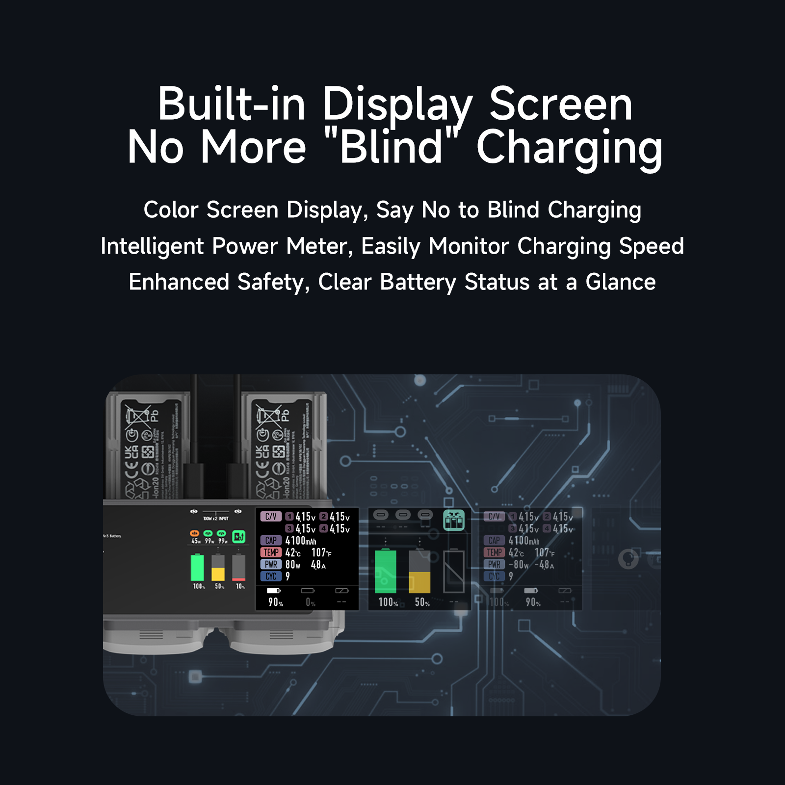 MA331 Air 3 Charging Hub,200W 3 Channel Smart Battery Charger for DJI Air 3 Series,RC Charger with APP Connection/LCD Display and Discharge Function ISDT