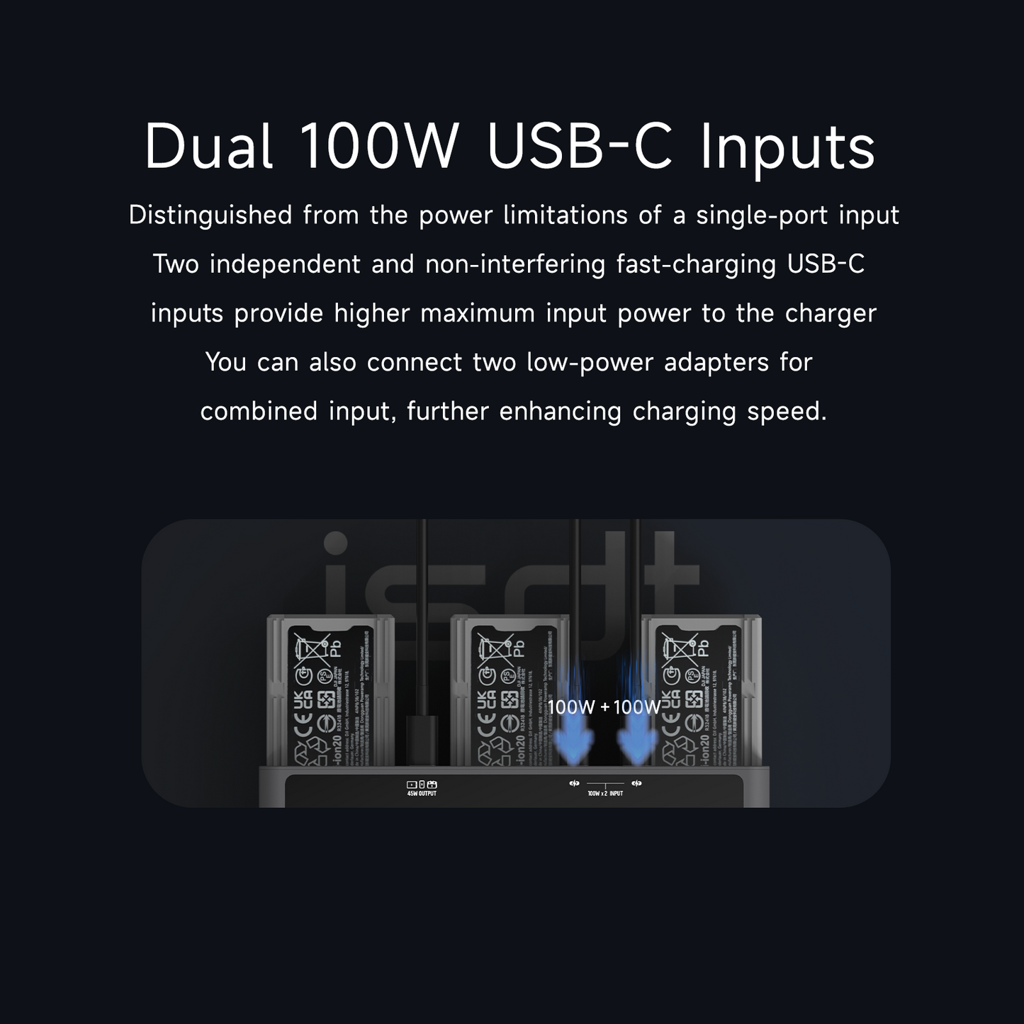 MA331 Air 3 Charging Hub,200W 3 Channel Smart Battery Charger for DJI Air 3 Series,RC Charger with APP Connection/LCD Display and Discharge Function ISDT