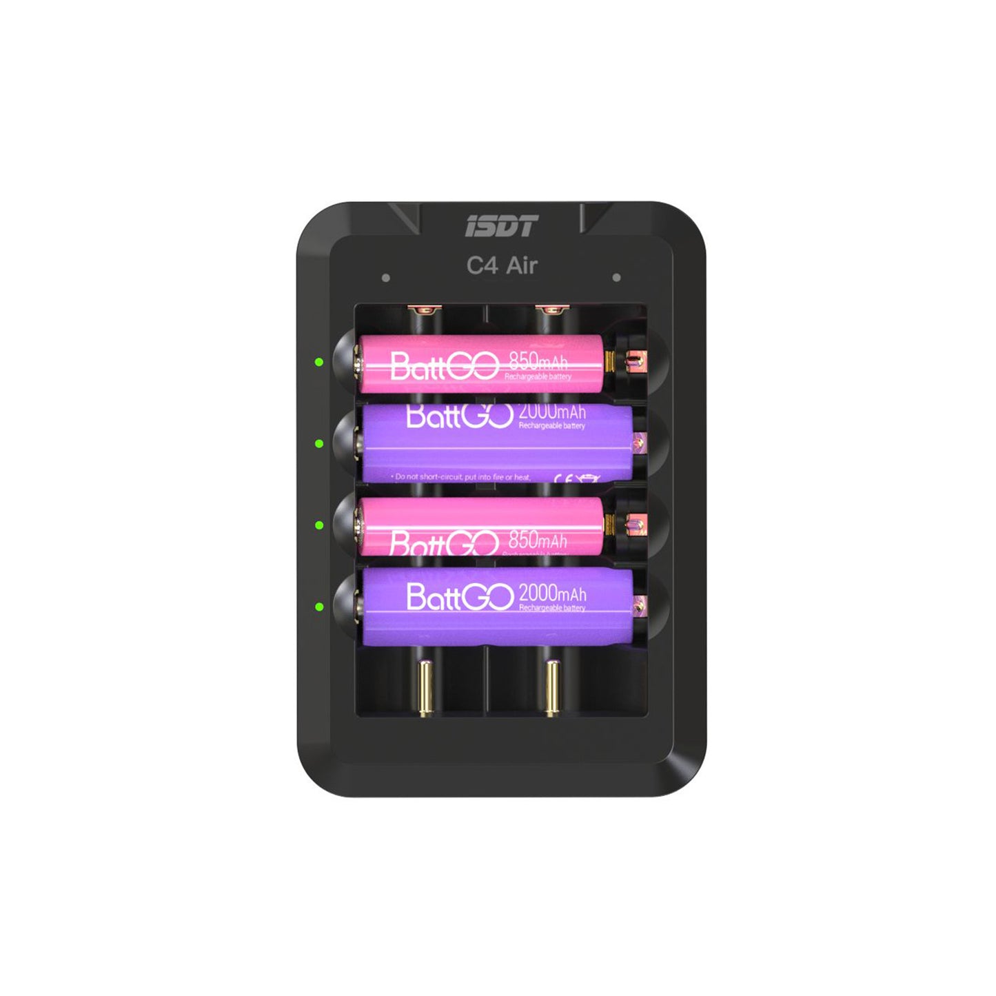 C4 Air Quick Battery Charger, 6 Slots USB C Household Battery Charger with Bluetooth APP Connection Function ISDT
