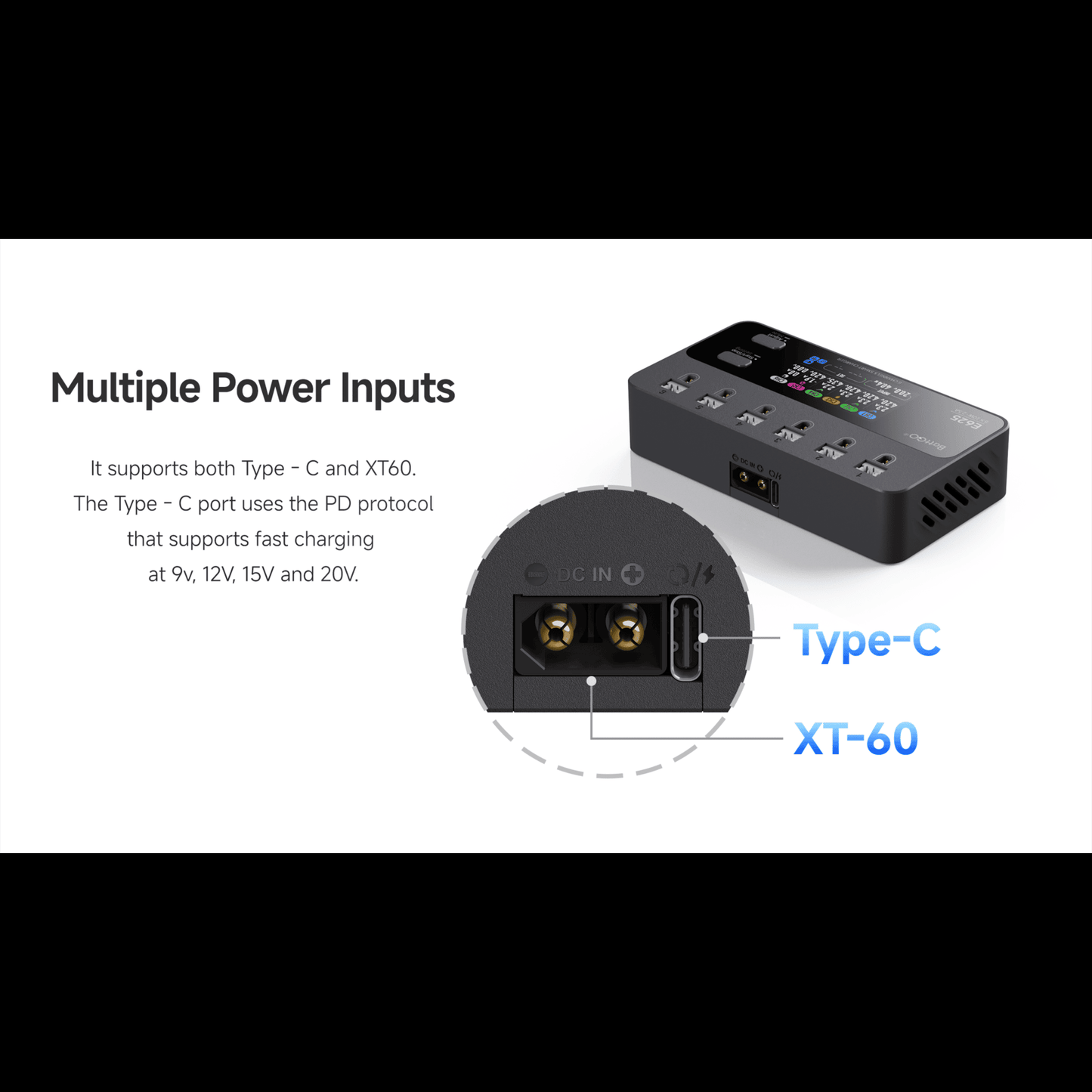 ISDT E625 6 Channels Lipo Battery Charger Discharger DC USB C Smart Charger for RC Batteries Balance Charger for LiPo/LiHV Batteries ISDT Shop