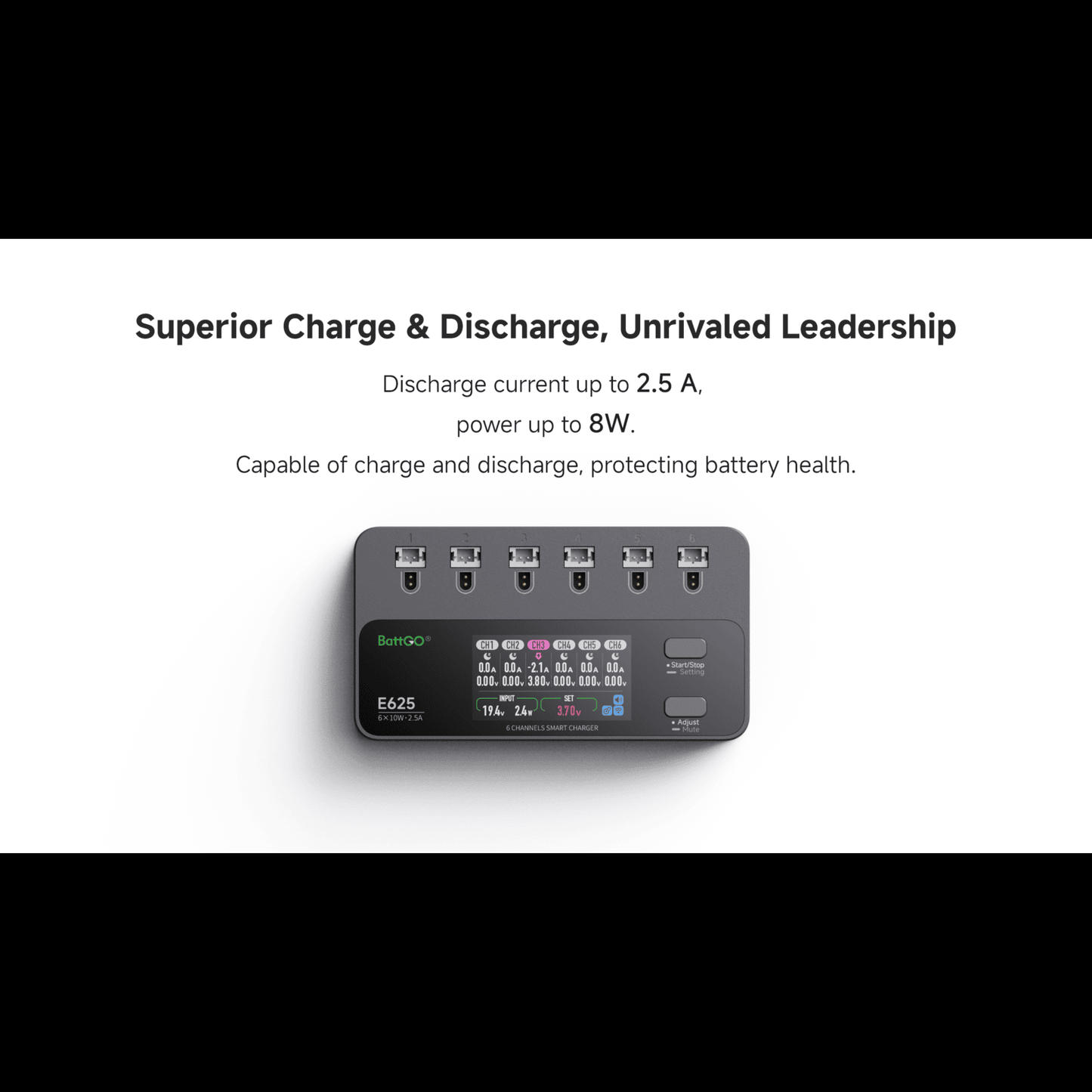 ISDT E625 6 Channels Lipo Battery Charger Discharger DC USB C Smart Charger for RC Batteries Balance Charger for LiPo/LiHV Batteries ISDT Shop