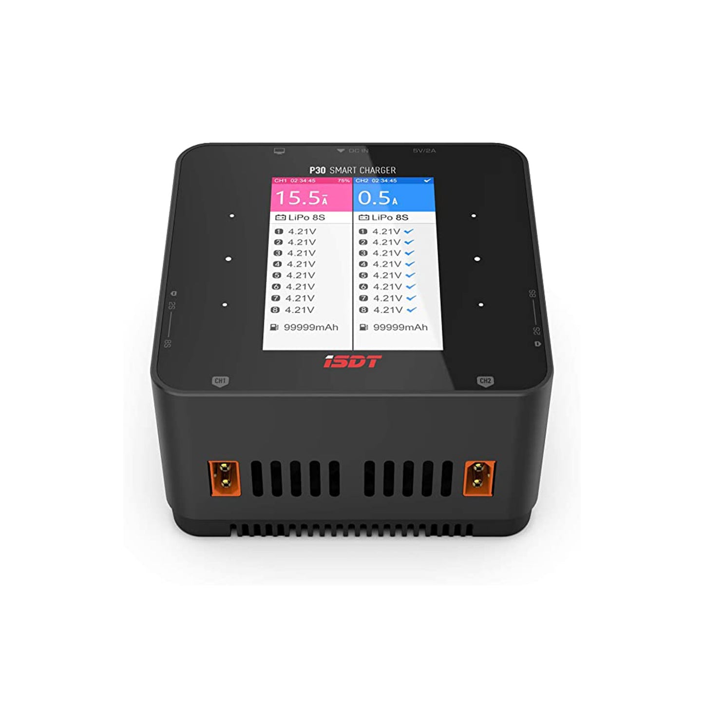 P30 1000W x 2/30A x 2 Dual Channel Bluetooth Lipo Battery Charger ISDT