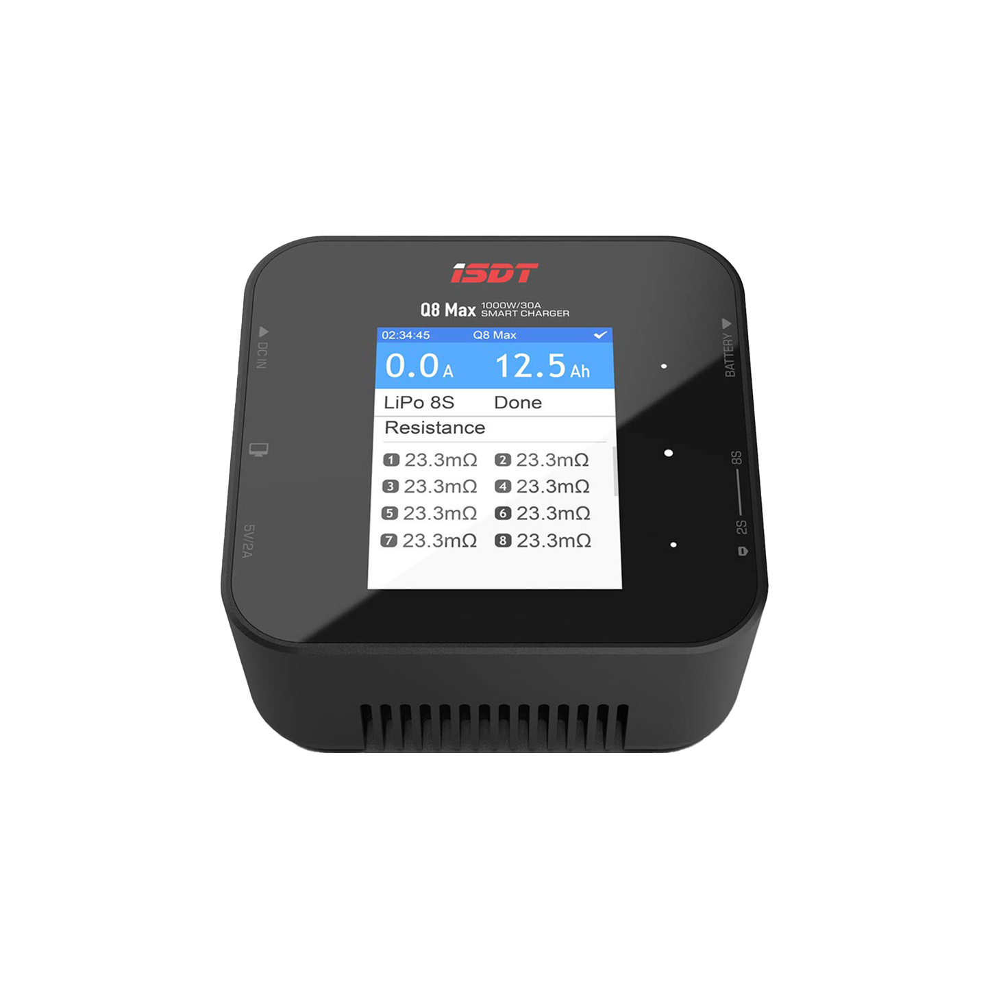 Q8 MAX DC 1000W Lipo Battery Charger,LCD Display Digital Smart Battery Balance Charger ISDT