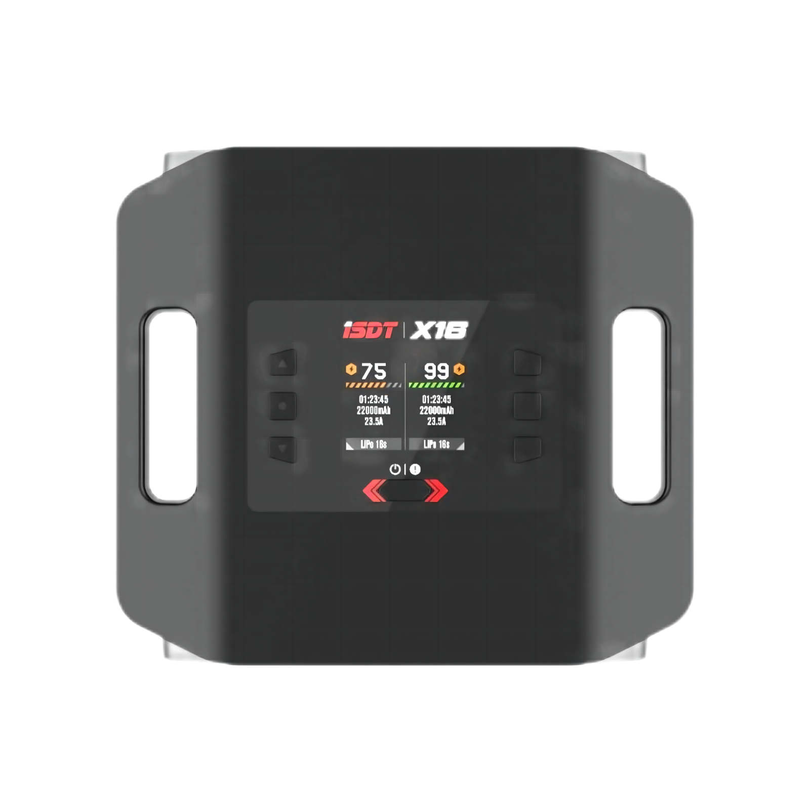 X16 Lipo Charger,1100W x 2/20A x 2 Dual Channel Lipo Charge and Discharge Cycle Balance Charger for 2~16S Batteries ISDT