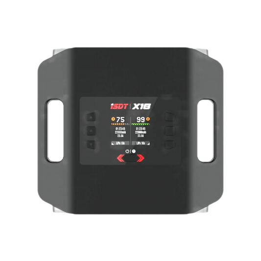 X16 Lipo Charger,1100W x 2/20A x 2 Dual Channel Lipo Charge and Discharge Cycle Balance Charger for 2~16S Batteries ISDT