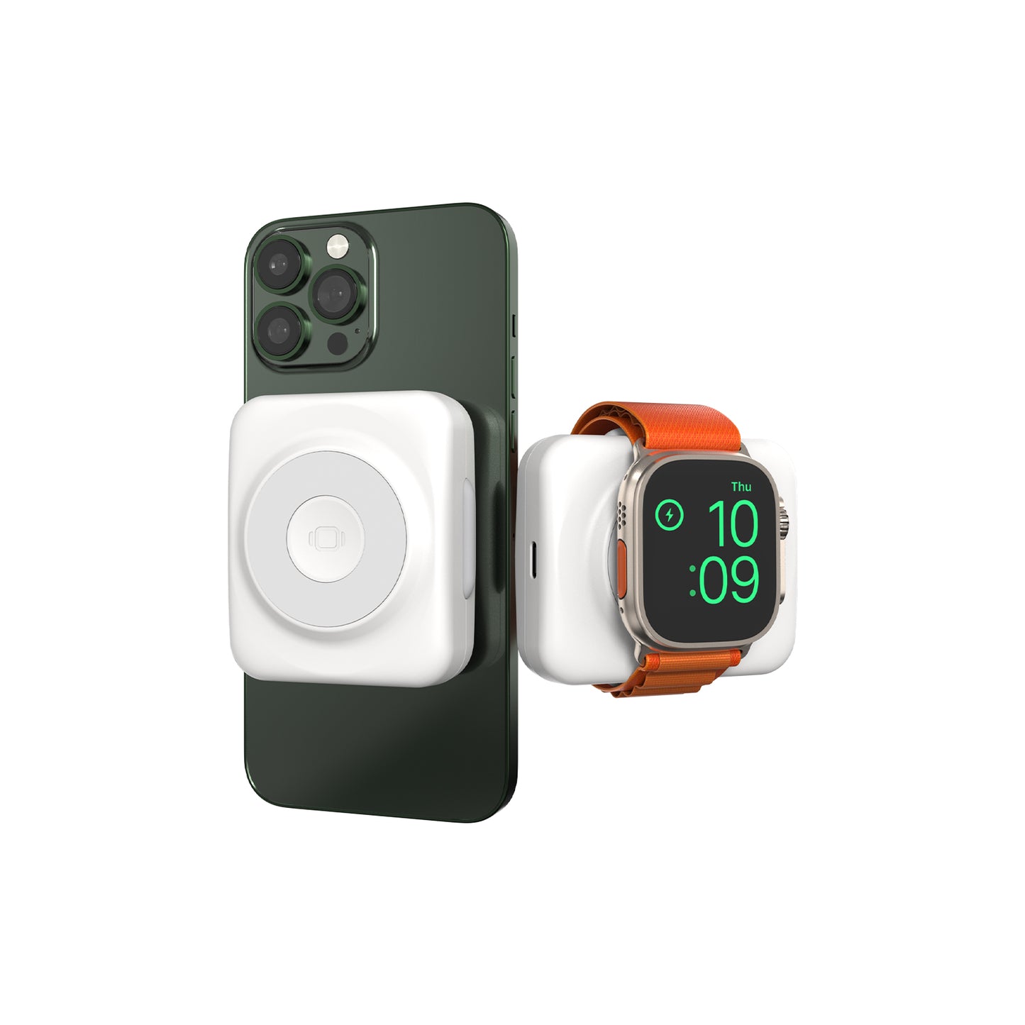 PB DW Series Portable Power Bank,3000/7000 mAh Wireless Power Bank for iPhone/iWatch,Independent Dual Charge Mini Magnetic Power Bank ISDT