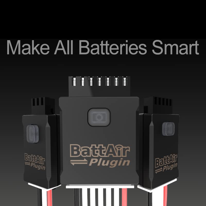 Battair Plugin, 5 Packs 2/3-4S/5-6S RC Model Accessories for Battery Guard Housekeeper Smart Battery Management System ISDT