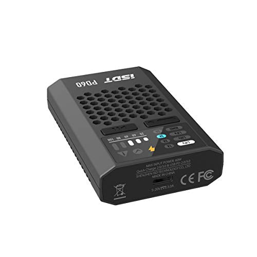 PD60 60W 6A Lipo Balance Charger,RC Battery Balance Charger ,Portable Lipo Charger for Lipo Batteries ISDT