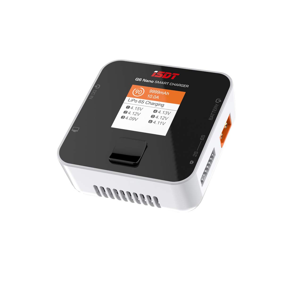 Q6 Nano Lipo Charger,DC 200W Smart Portable Digital Charger for RC Batteries ISDT