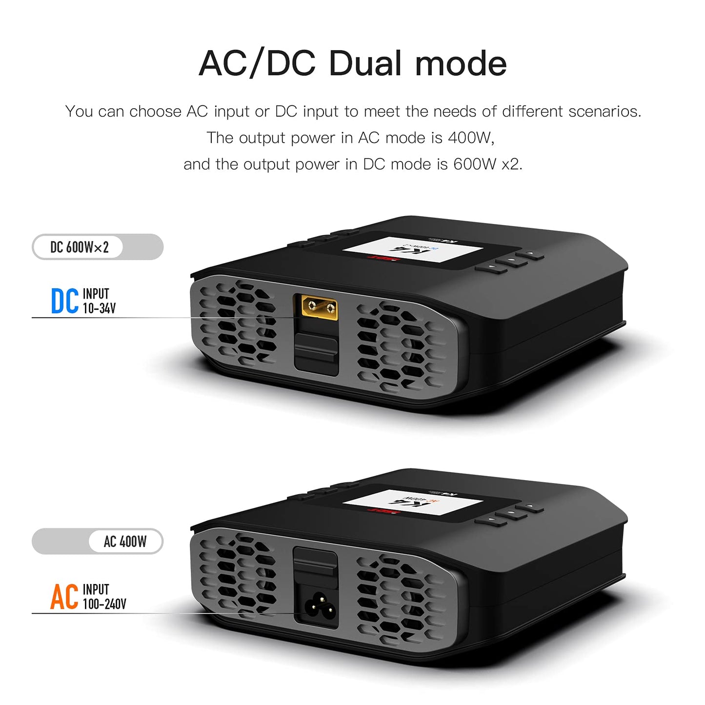 ISDT K4 LiPo Charge/Discharge Cycle Mode Charger,AC 400W DC 600Wx2 Smart Remote Mobile Operation Charger ISDT