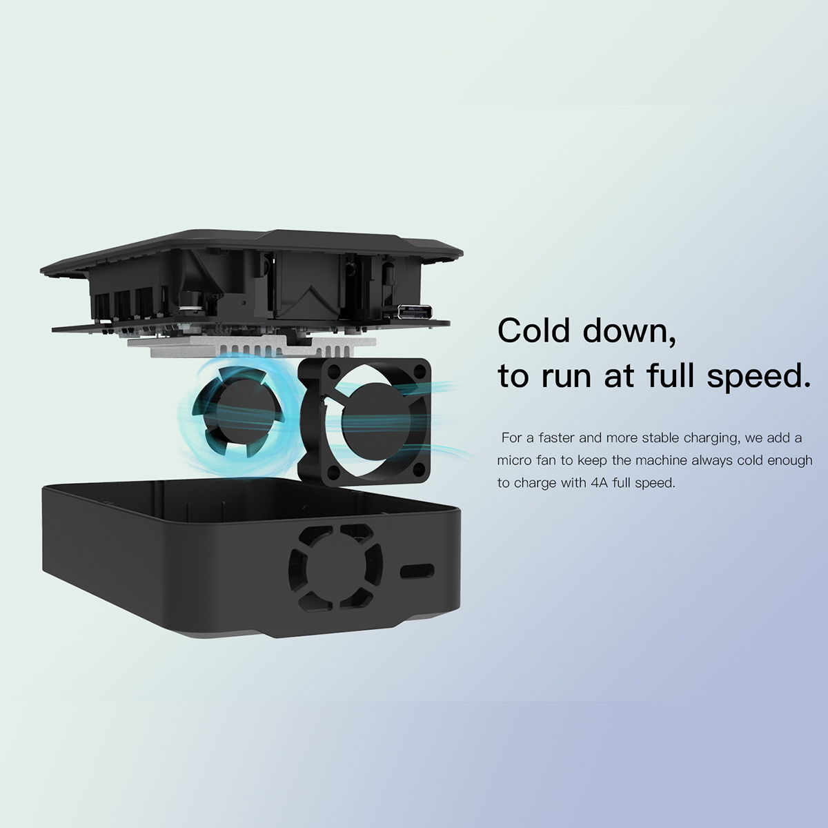 C4 Air Quick Battery Charger, 6 Slots USB C Household Battery Charger with Bluetooth APP Connection Function ISDT