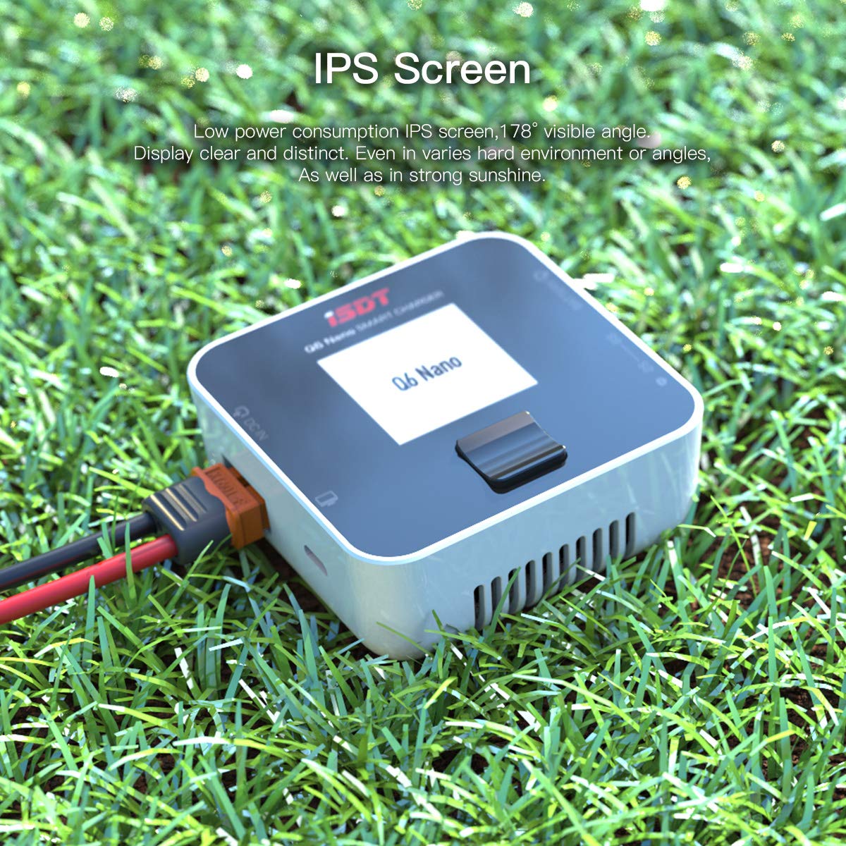 Q6 Nano Lipo Charger,DC 200W Smart Portable Digital Charger for RC Batteries ISDT