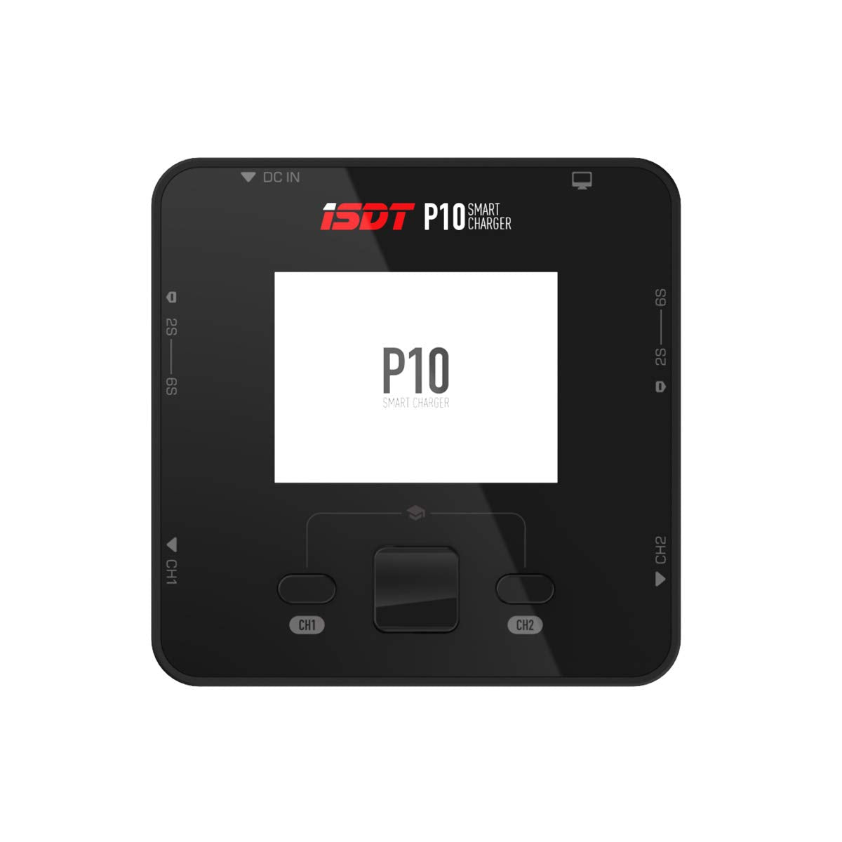 P10 Smart Lipo Charger,DC 250 W/10 A x 2 Dual Channel Lipo Battery Charger ISDT