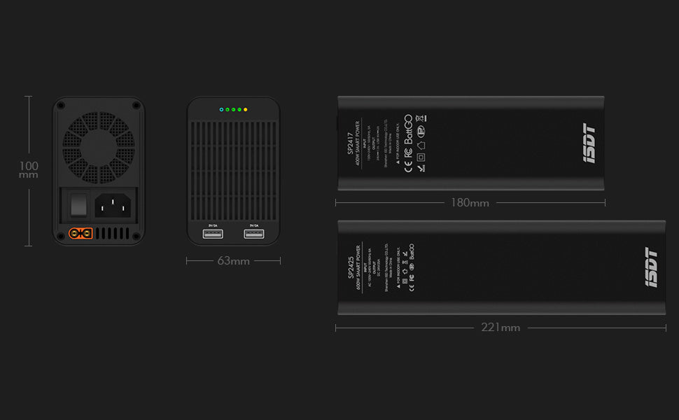 SP2425 DC Power Supply,600W 25A Power Station for DC Charger and Travel Camping Emergency ISDT