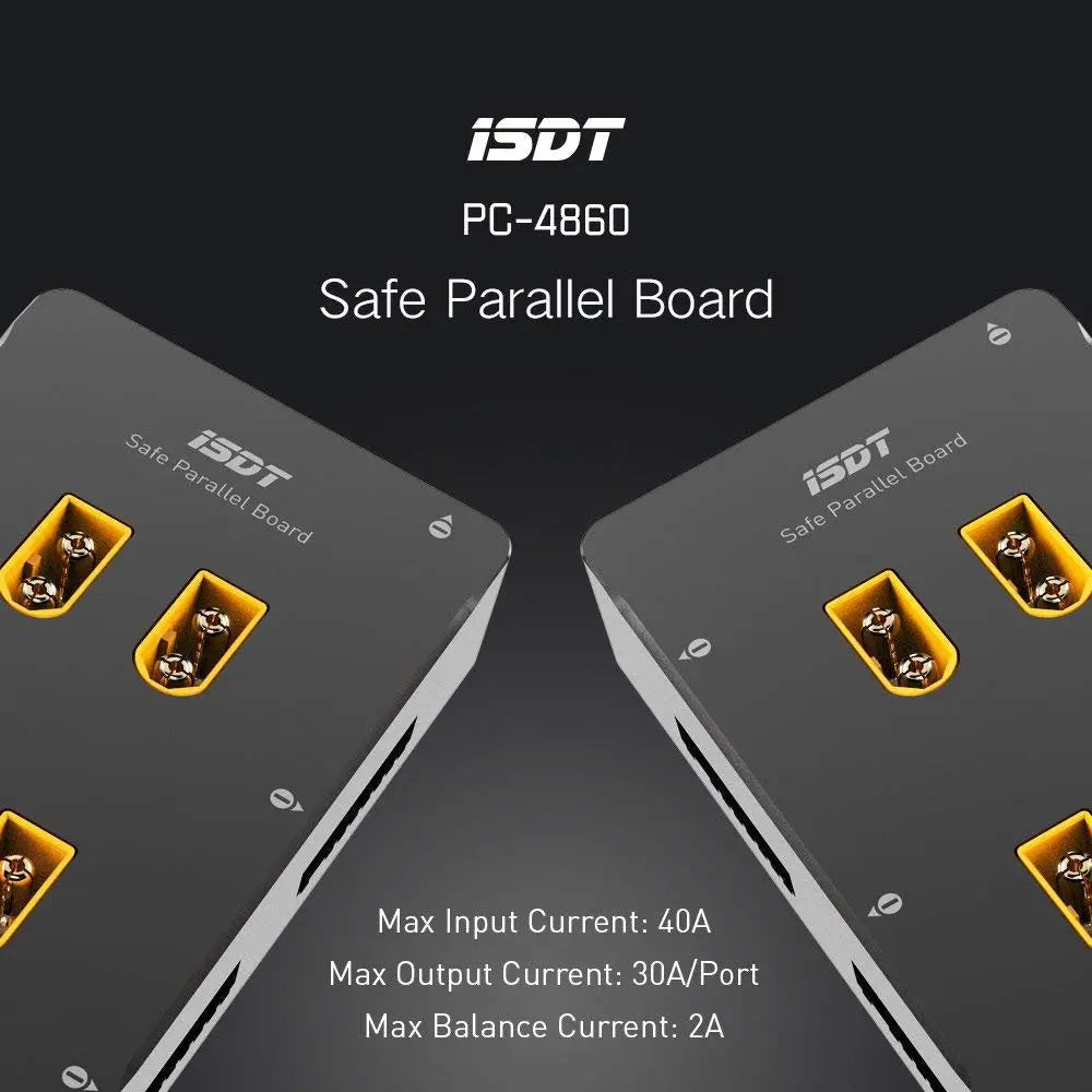 PC-4860S LiPo Parallel Charging Board, 1-8S XT60 Safe Charge Board Balance Plate Lipo Batteries ISDT