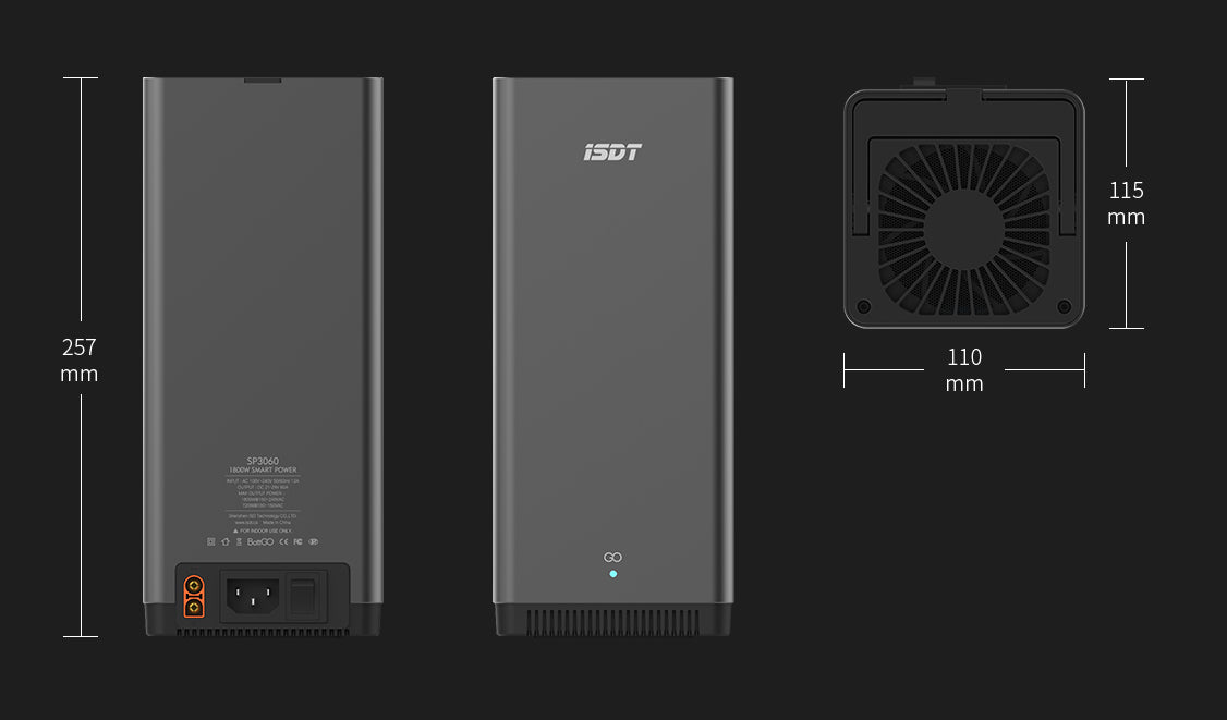 SP3060 DC Power Supply,1800W 33A Smart Power Station for DC Lipo Charger/Travel Camping Emergency ISDT
