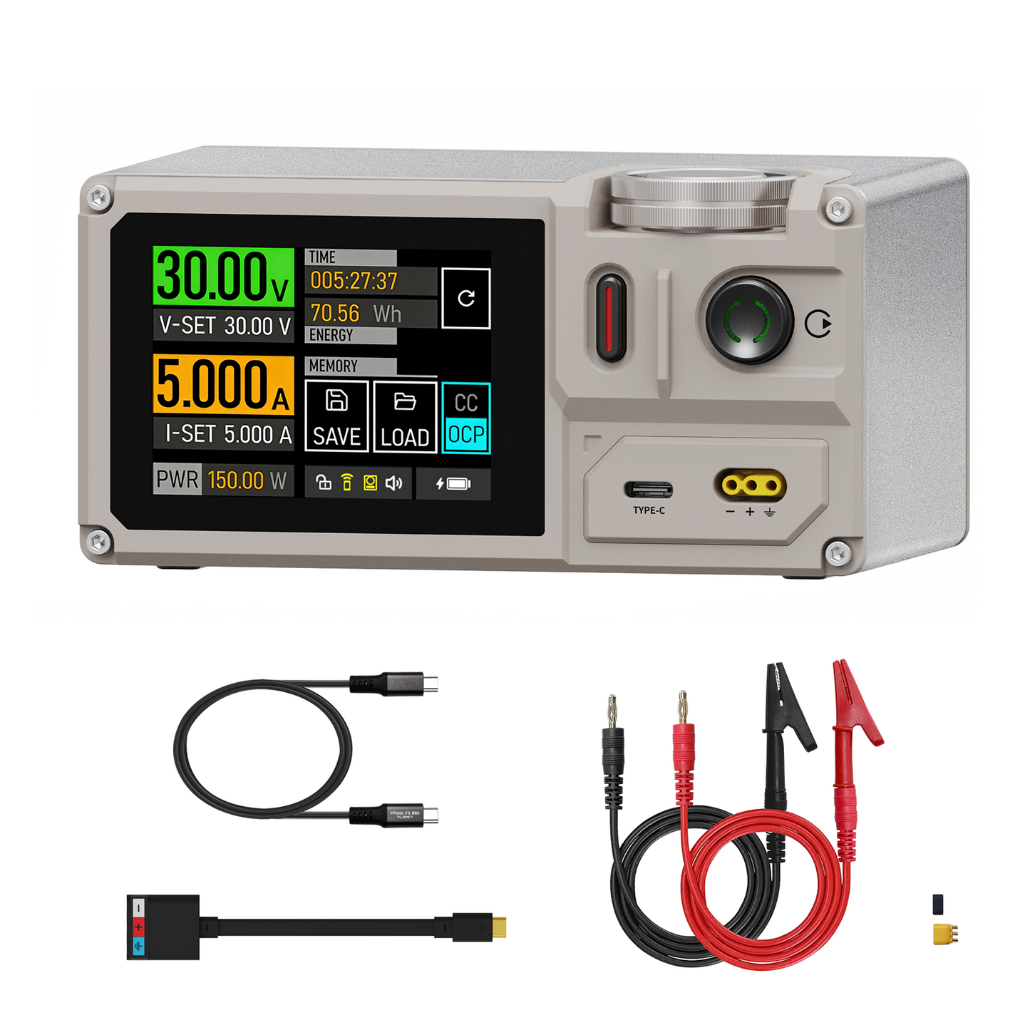 ISDT MP305B Portable DC Power Supply Linear Regulated, Ultra Small 150W Bench Power Supply Variable Adjustable with Color Touch Screen, Compact Universal Battery Charger ISDT