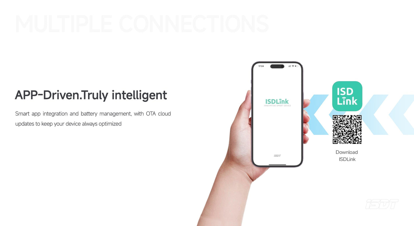 ISDT F160 Lipo Battery GaN technology 4 channels 40W AC Charger 5W ×4 Discharger LiHv/LiPo/Life/Lilon NiMH/Pb Charger ISDT Shop