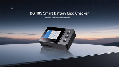 ISDT BG-18S Battery Meter, LCD Display Digital Battery Capacity Checker and Balancer for LiFe, LiPo, LiHv, ULiHv 12-18S ISDT Shop