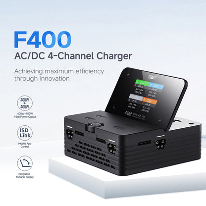 ISDT F400 AC/DC 4‑Channel Smart LiPo Battery Charger 400W Balance Charge Discharge for FPV Drone RC Car Helicopter ISDT Shop