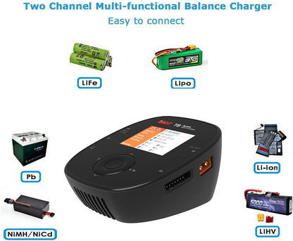 ISDT T6 Battgo Lipo Battery Charger/Discharger, Balance Charger Discharger 35A 780W DC 2-6S LCD Display Digital Smart Battery Balance Charger for Li-Po Li-Hv Li-Ion Li-Fe NiMH Ni-Cd Pb ISDT Shop