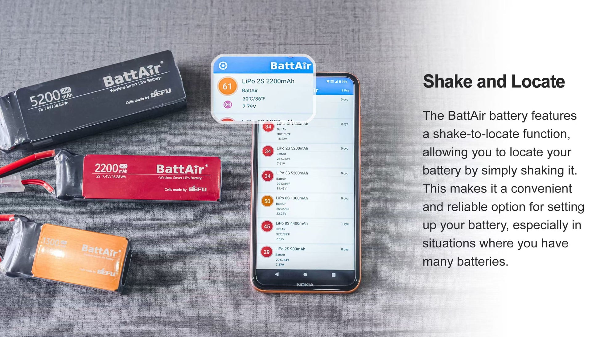 ISDT BattAir Smart Battery for RC Car, 6S 1300mAh 80C for RC Plane (2 Packs) ISDT