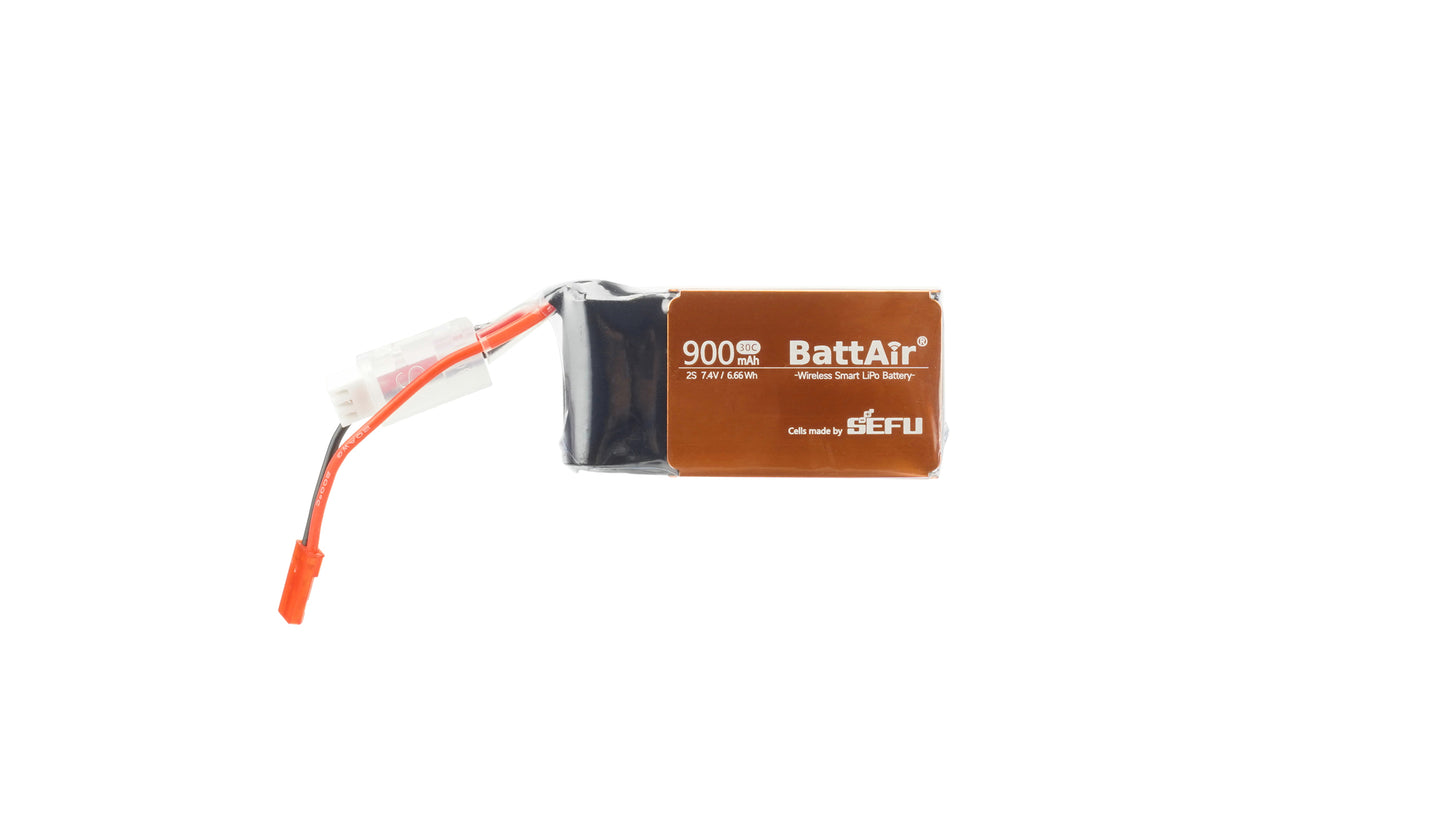 ISDT BattAir Smart Battery for RC Car, 2S 900mAh 25C for RC Plane (2 Pack) ISDT