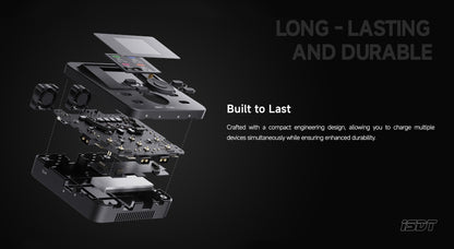 ISDT F160 Lipo Battery GaN technology 4 channels 40W AC Charger 5W ×4 Discharger LiHv/LiPo/Life/Lilon NiMH/Pb Charger ISDT Shop
