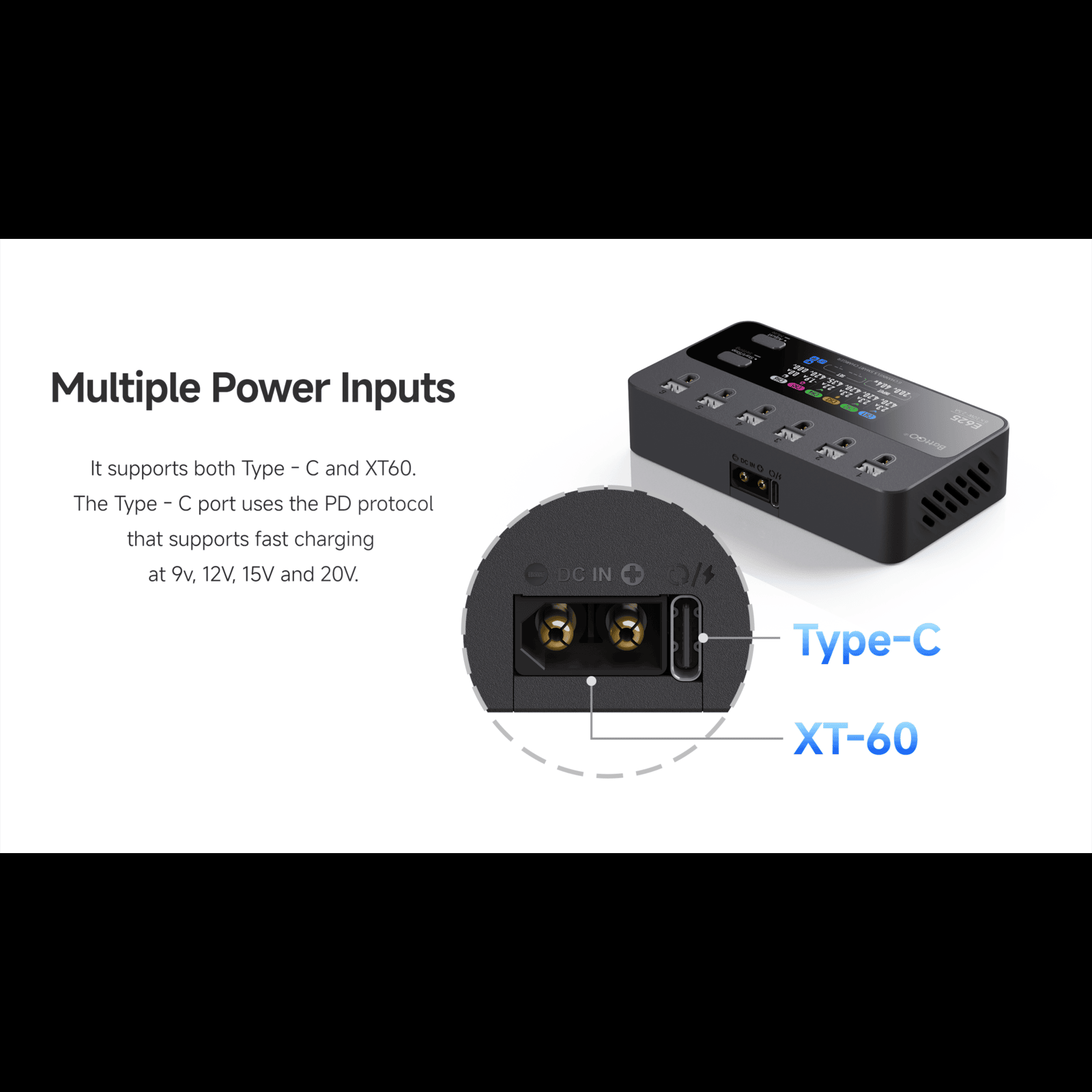 ISDT E625 6 Channels Lipo Battery Charger Discharger DC USB C Smart Charger for RC Batteries Balance Charger for LiPo/LiHV Batteries ISDT E625 6 Channels Lipo Battery Charger Discharger DC USB C Smart Charger for RC Batteries Balance Charger for LiPo/LiHV Batteries