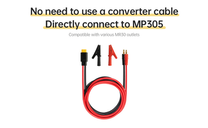 ISDT MR30 Output Cable Silicone Wire For MP305 Power Supply, 4mm Banana Plug with Replaceable Alligator Clips ISDT Shop